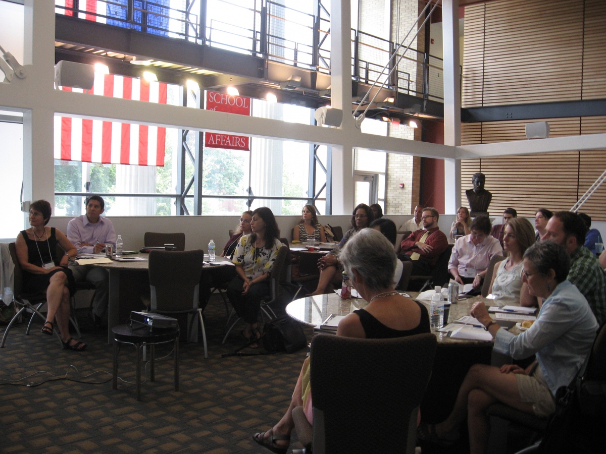 Audience members during a breakout session.