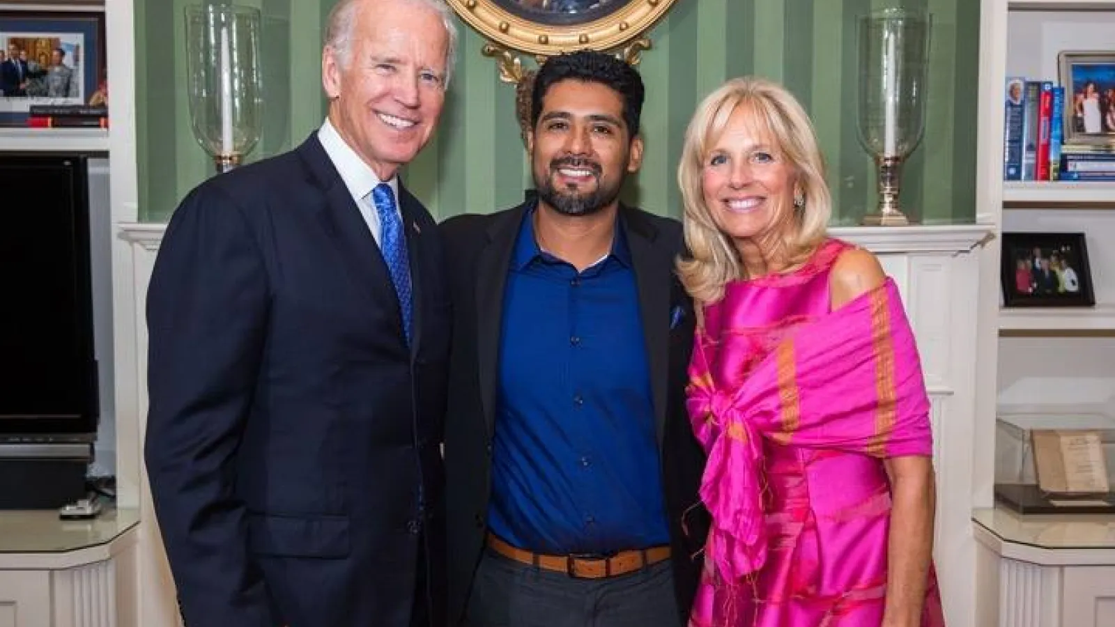 Dr. Victor Rios invited to Vice President Joe Biden's house