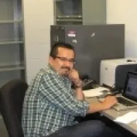 David Hernandez sitting at desk